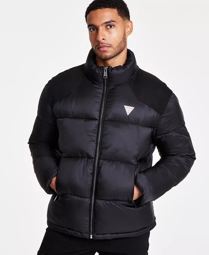 

Мужская утепленная куртка Larry Fabric Block Puffer GUESS, мультиколор