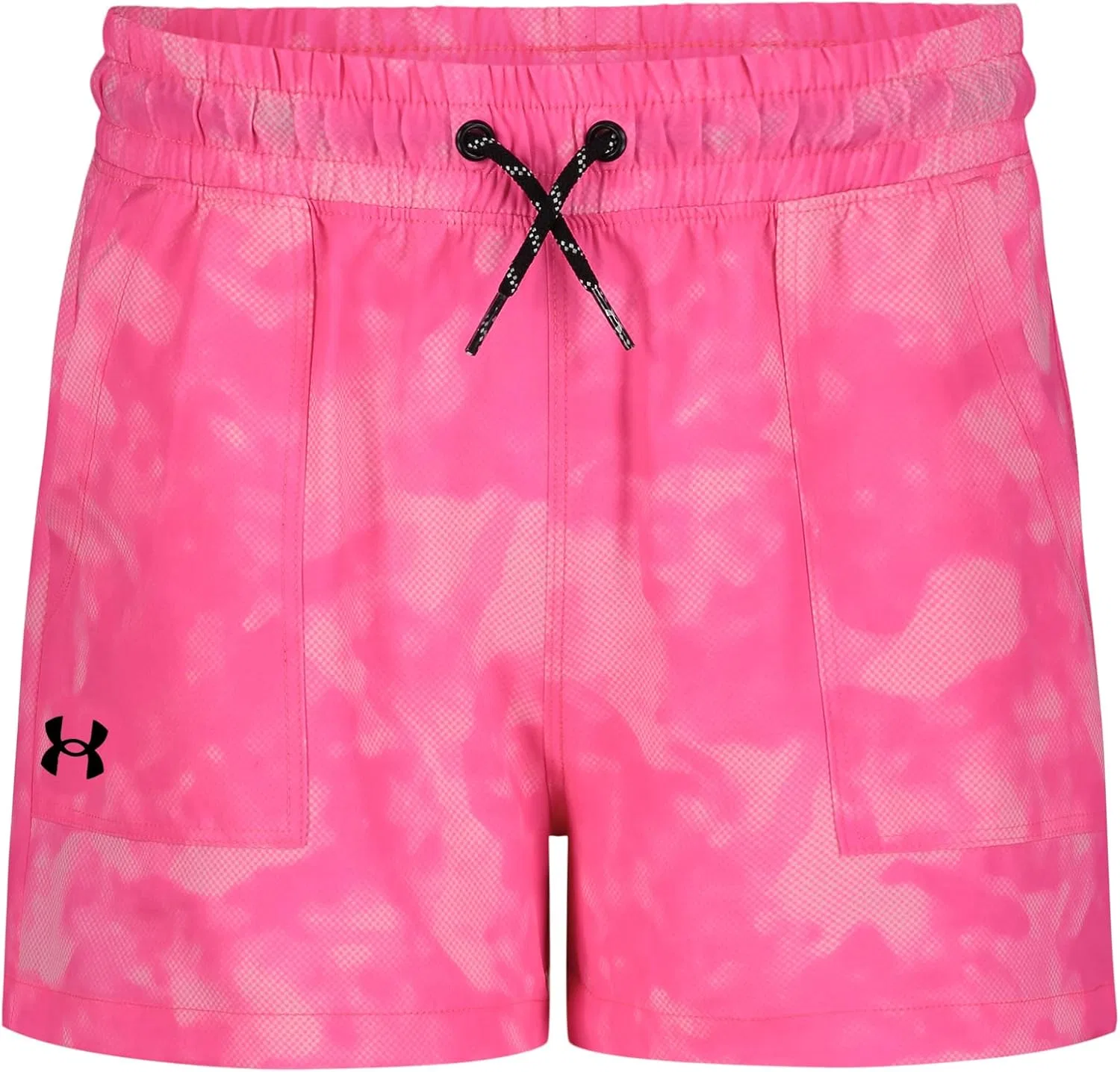 Детские спортивные шорты Under Armour для девочек, изготовленные из влагоотводящей эластичной ткани, растягивающейся в четырех направлениях, из коллекции Outdoor, Aero Pink Hide