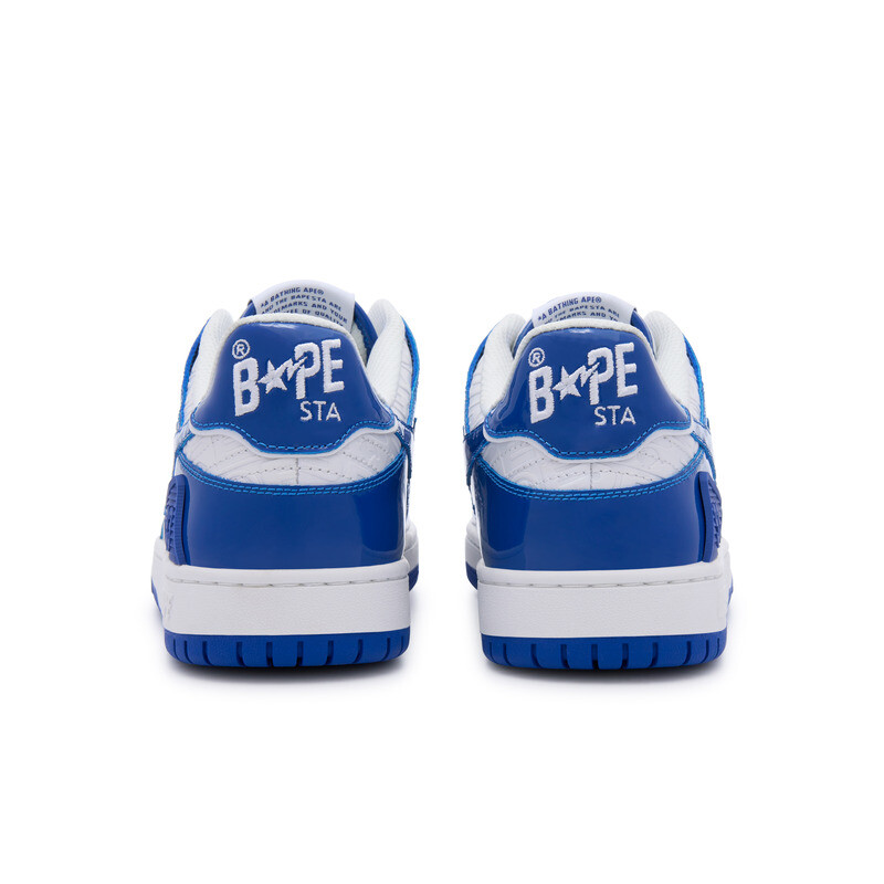 BAPE Bape SK8 Sta Зеленый Белый Патент A Bathing Ape