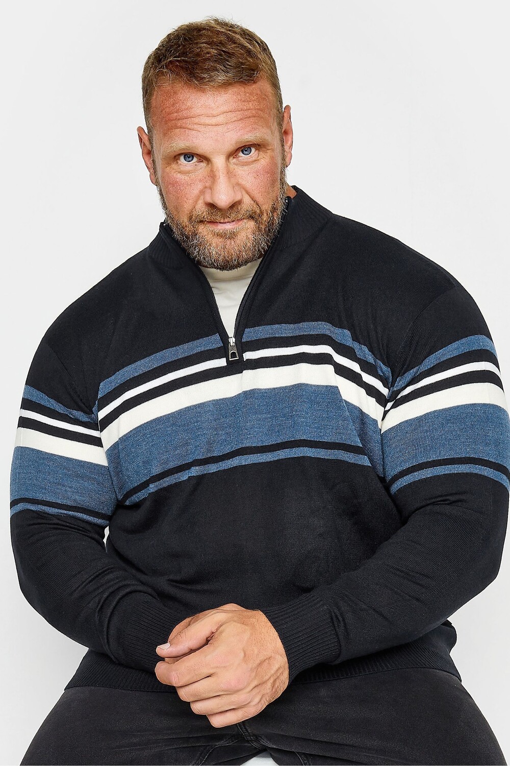

Тонкая полоска с застежкой-молнией 1/4 BadRhino Big & Tall, синий