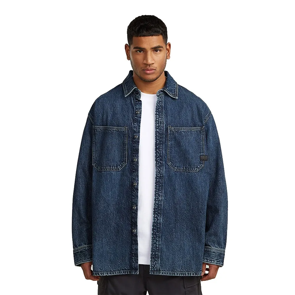 

Рубашка с длинными рукавами свободного кроя G-Star D27087-D536, синий