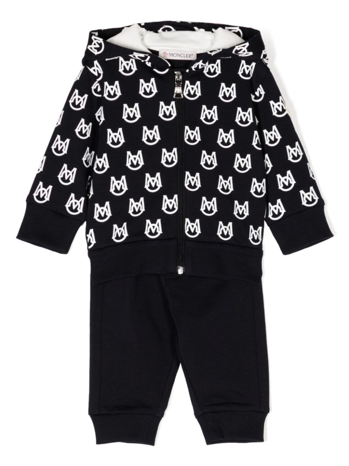 

Спортивный костюм с логотипом Moncler Enfant, черный