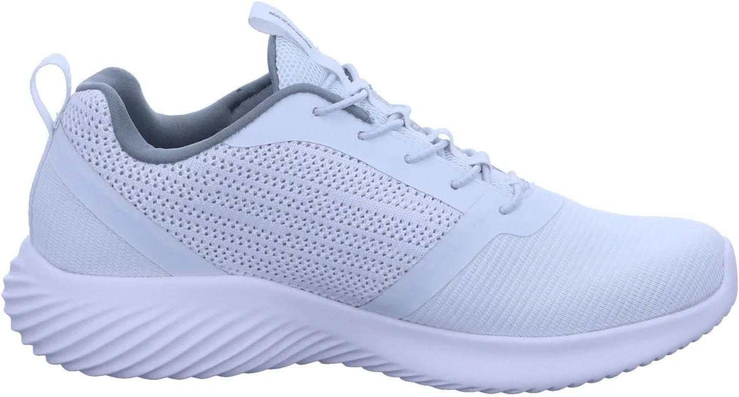 Мужские кроссовки Skechers Bounder, White Mesh Pu Trim — фото 4
