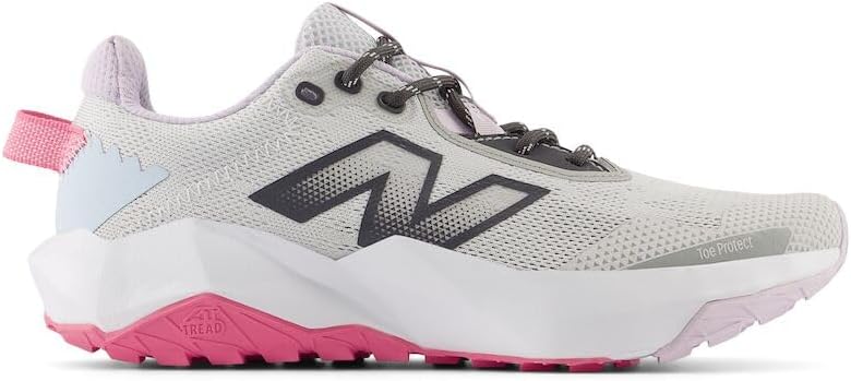 Детские кроссовки New Balance Dynasoft Nitrel V6 на шнуровке (унисекс), розовый/голубой/серый — фото 3