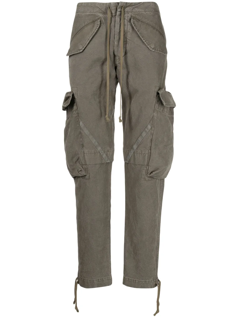

Зауженные брюки карго Greg Lauren, зеленый