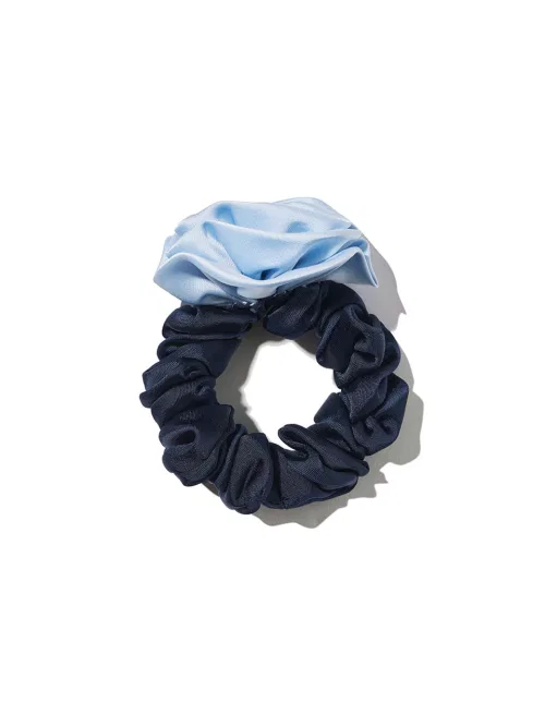 Резинка для волос Satin Corsage Sky Blue Navy — фото 3