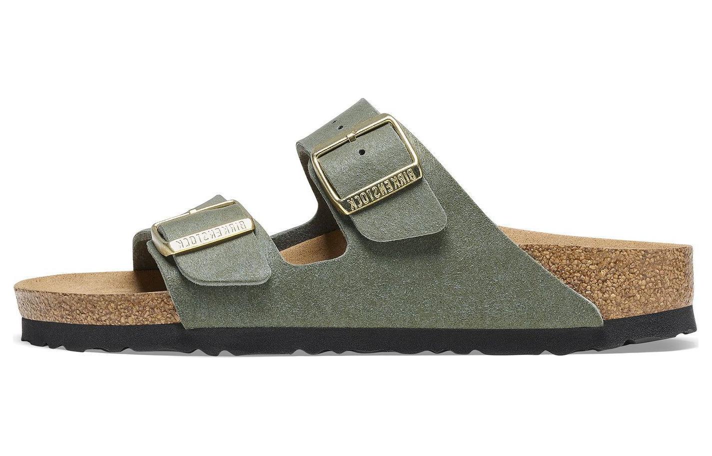 Birkenstock Тапочки-слайды женские светло-зеленые узкие