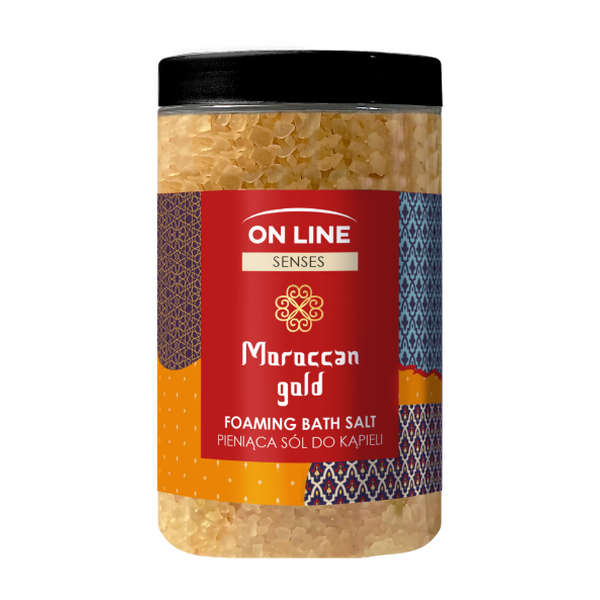 

Пенящаяся соль для ванн марокканское золото, 480 г On Line Senses