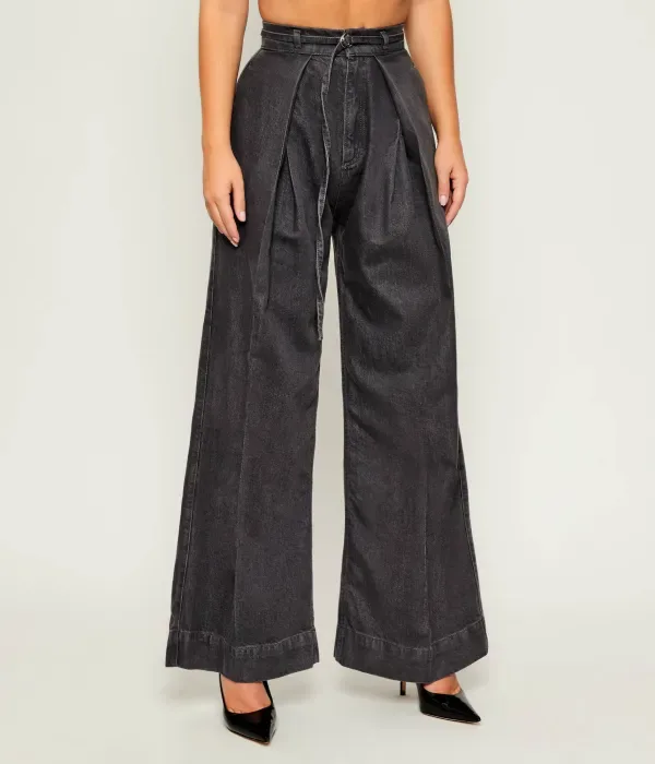 Джинсы CENTRAL 3.0 flare fit Boss, графитовый