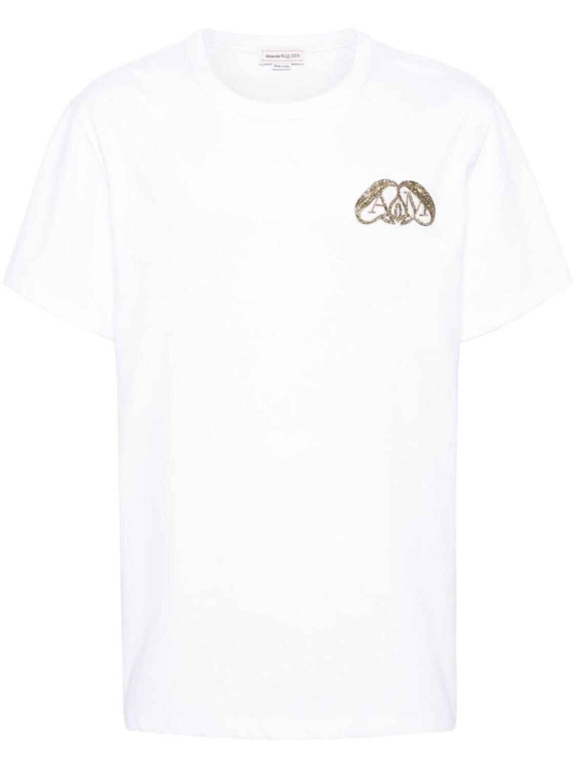 

Alexander McQueen футболка Half Seal Logo, белый