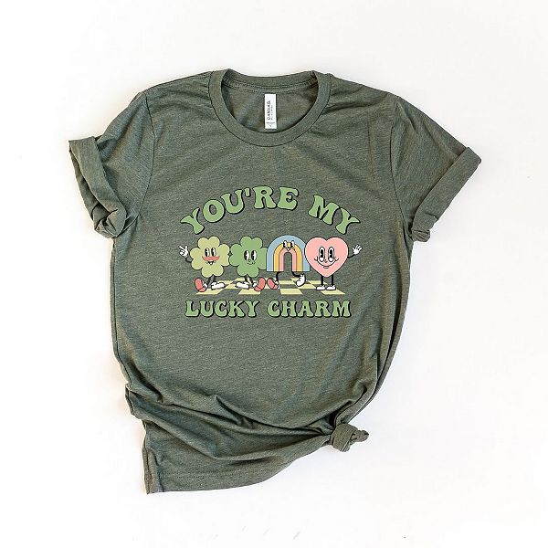 

Футболка с коротким рукавом You'Re my lucky charm clovers Simply Sage Market, Army