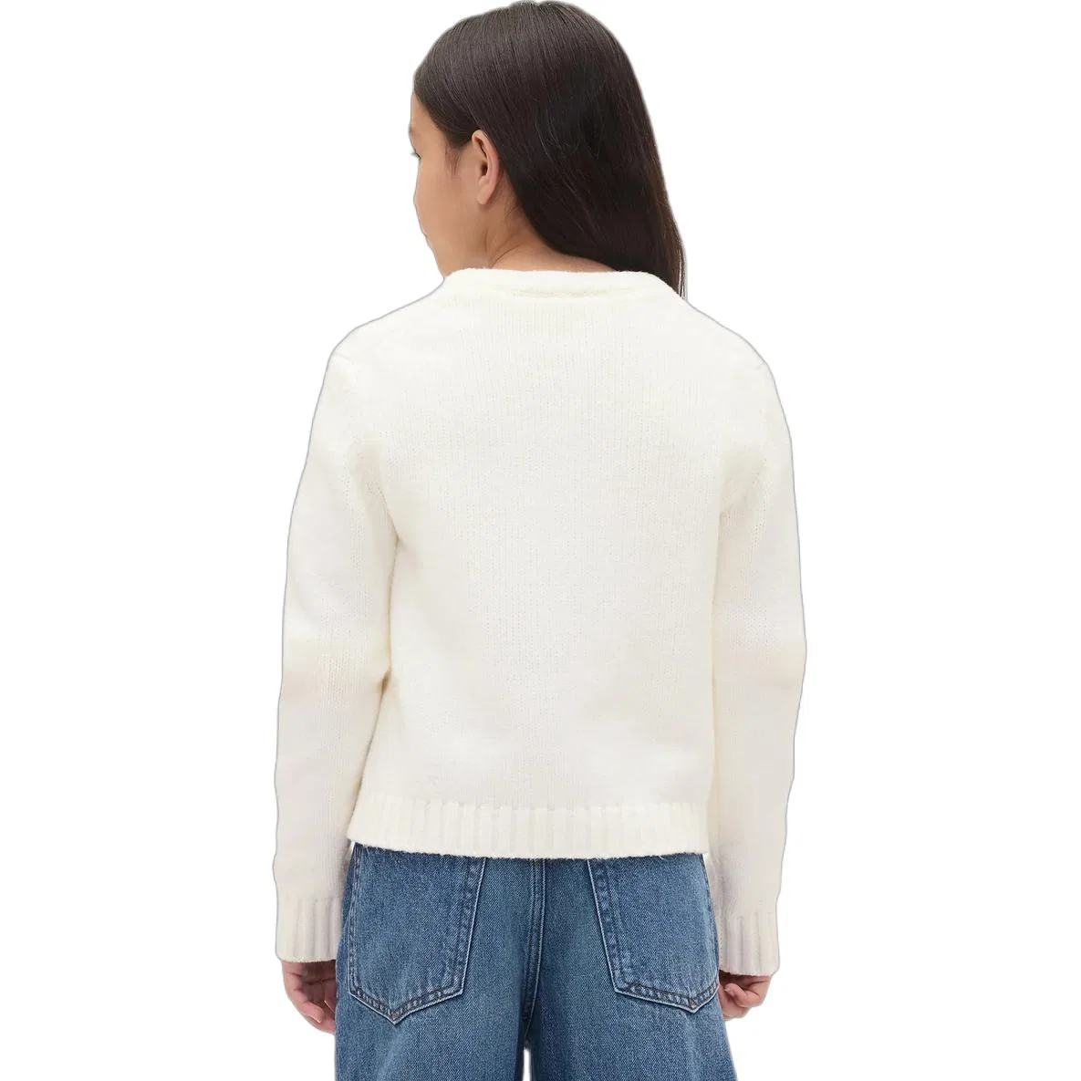 Свитер для детей с круглым вырезом GAP Marine Blue — фото 4