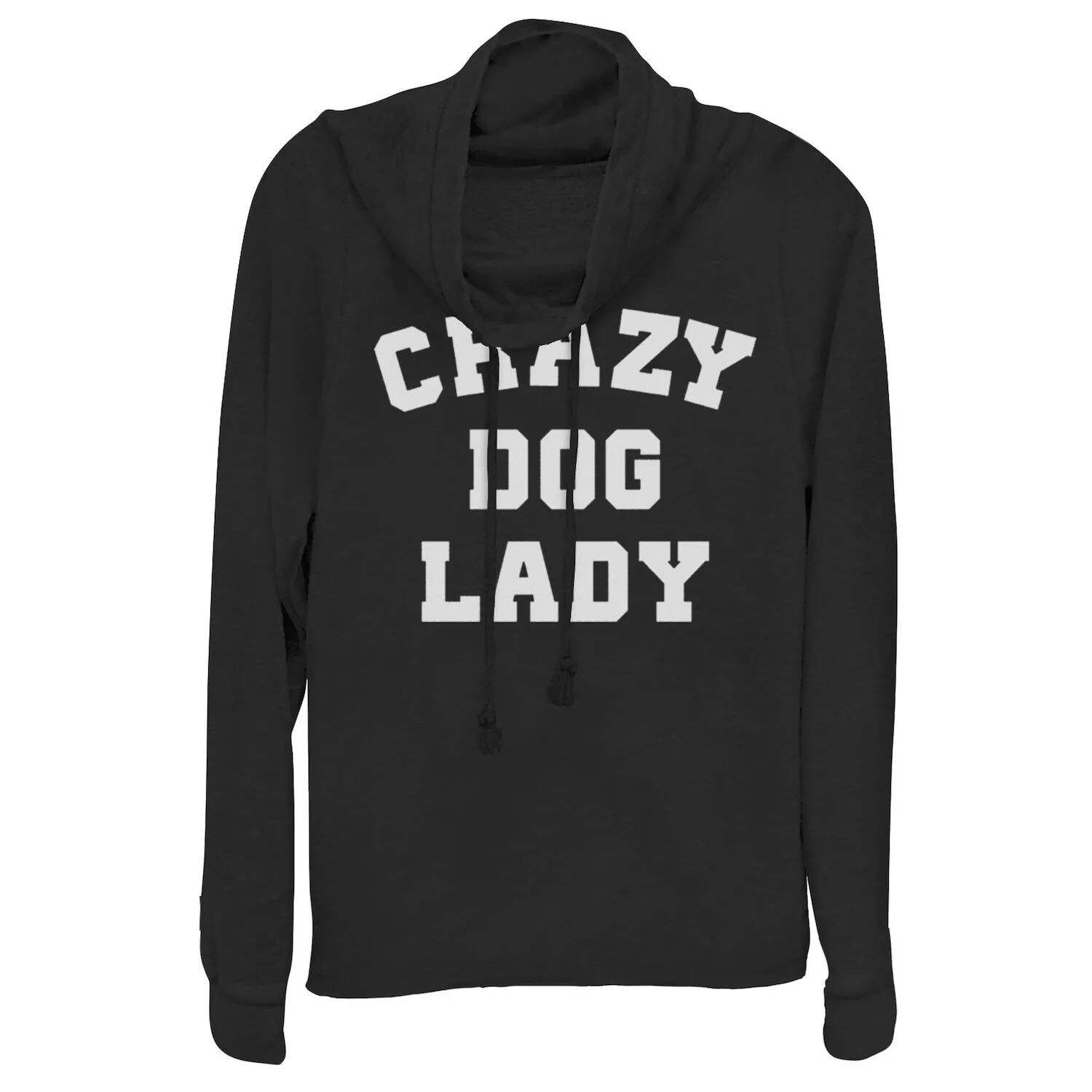 

Пуловер с воротником-хомутом для юниоров "Crazy Dog Lady"