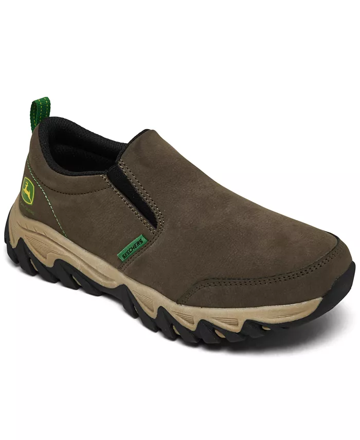 

Маленькие мальчики John Deere: повседневные слипоны Rugged Ranger-Tractor-Brisk от Finish Line Skechers, коричневый