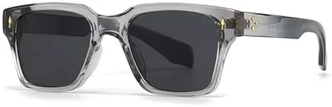 

Мужские солнцезащитные очки в квадратной оправе 2027 года с защитой от УФ-излучения UV400, летний стиль, модные женские солнцезащитные очки MTZJH, C2 Gray Black