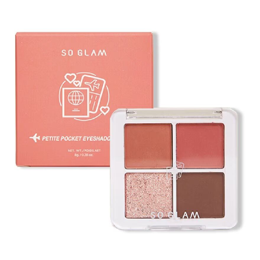 

So Glam Палетка теней для век Petite Pocket 8г. 02 Мост Золотые Ворота, Golden Gate Bridge