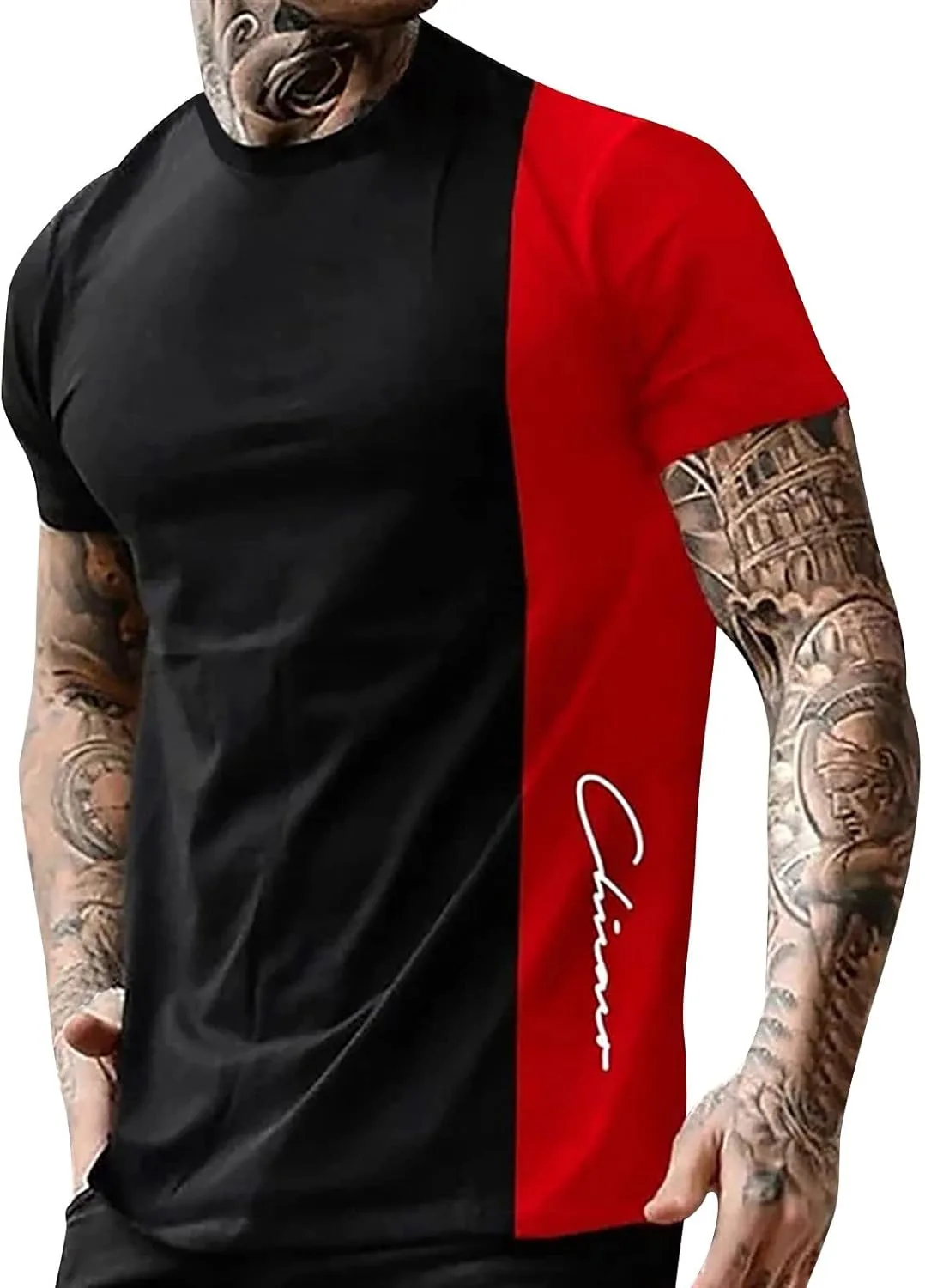 

Футболка Vintage Graphic Tees Men Color Block