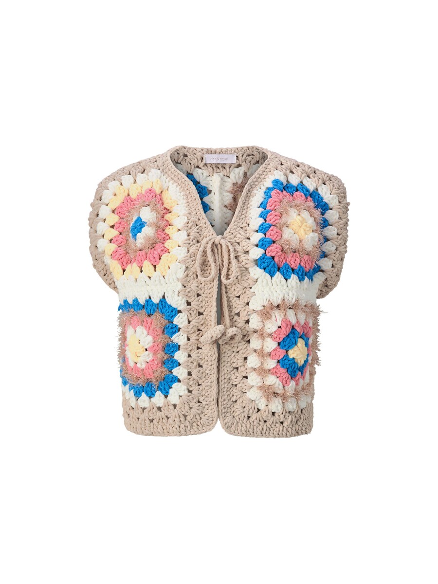 

Вязаный жилет Rich & Royal, бежевый