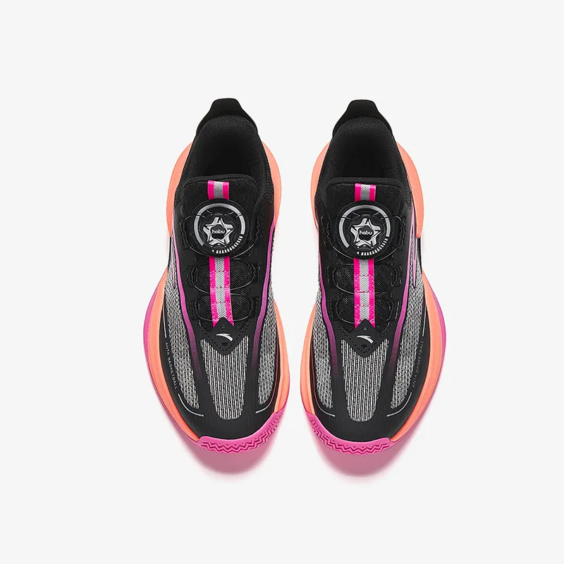 Antakids Детские баскетбольные кроссовки low top черные красные, дышащие, устойчивые к скольжению и истиранию — фото 4