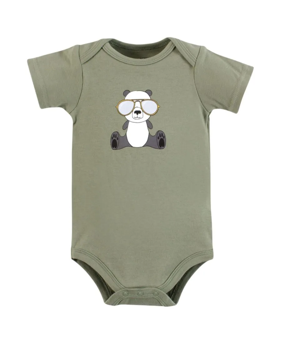 Комплект из трех мягких хлопковых боди Hudson Baby, Cool Panda — фото 3