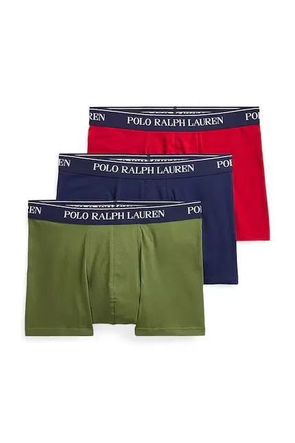Боксеры из мягкого хлопка 3 шт Polo Ralph Lauren, красный
