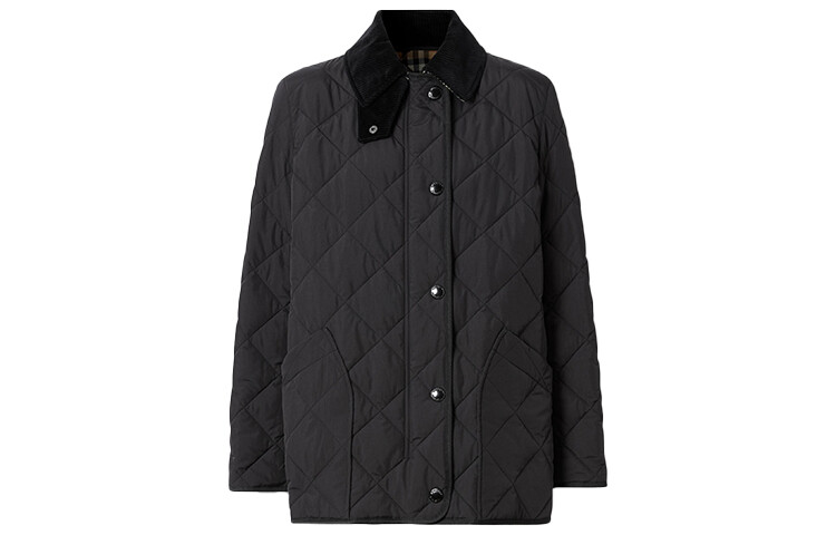 

Burberry Женская стеганая куртка, Черный