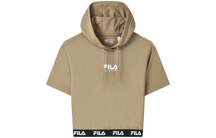 

Футболка X Magic Stick Joint Series женская светло-кофейного цвета хаки Fila