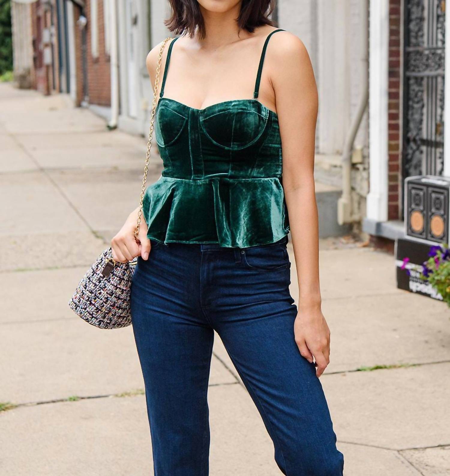 

Бюстье Колетт в зеленом цвете Cami NYC