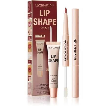 

Набор для формы губ Makeup Revolution - Теплый нюдовый, 1 шт.