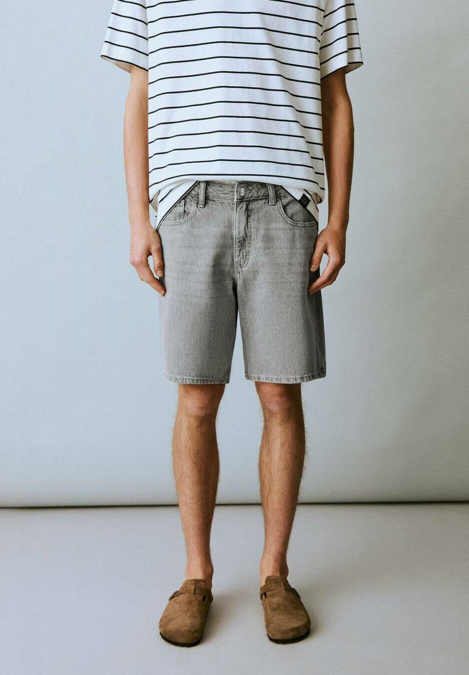 

Джинсовые шорты BERMUDA Mango Kids, цвет Denim Grey