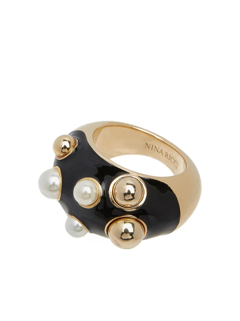 

Декорированное кольцо Drops of Light Nina Ricci, золотой