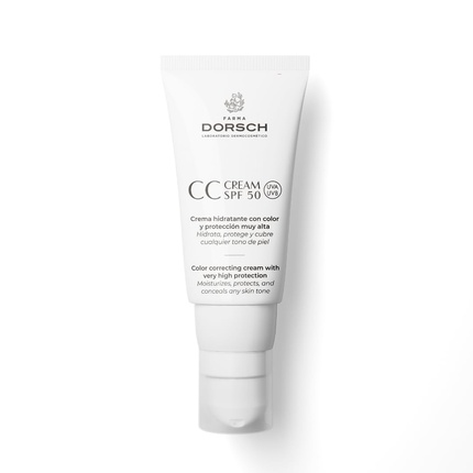 

FARMA DORSCH CC Cream SPF 50 Тонирующий дневной крем с солнцезащитным эффектом Тонирующий увлажняющий крем для макияжа Тонирующий солнцезащитный крем для лица с витаминами С и Е 50 мл