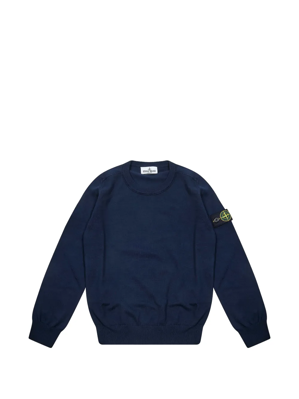 

Хлопковый свитшот с круглым вырезом Stone Island Junior, синий