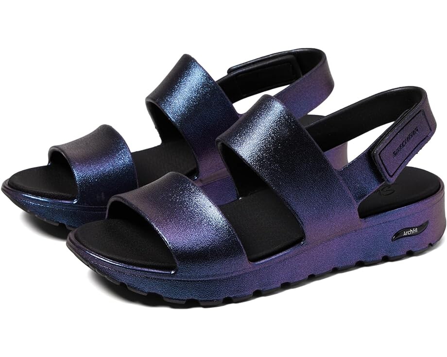 

Сандалии SKECHERS Foamies Arch Fit Footsteps Iridescent, черный