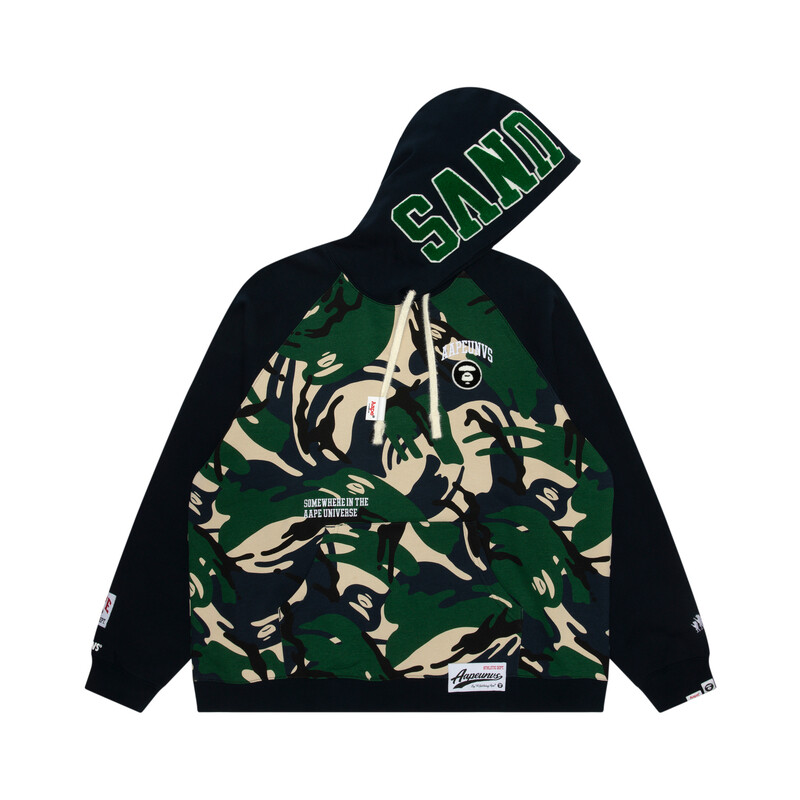 

Толстовка мужская зеленая полосатая Aape, зеленый