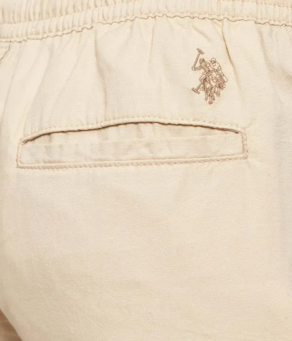 Брюки classic fit Us Polo Assn, бежевый — фото 4