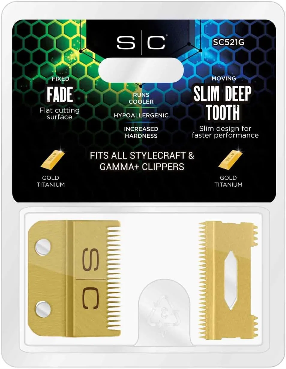 Сменные лезвия Fade Gold и Slim Deep Gold для триммера Stylecraft Stylecraft — фото 4