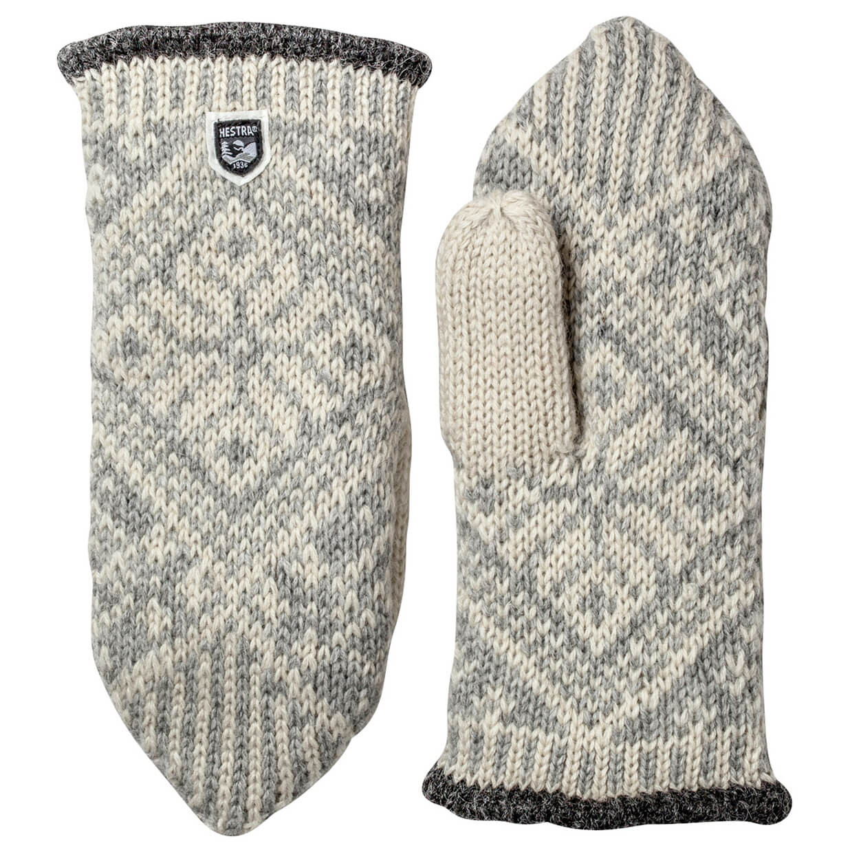 

Перчатки Hestra Nordic Wool Mitt, цвет Grey/Offwhite