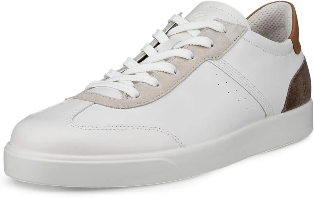 Мужские винтажные кроссовки ECCO Street Lite, Gravel White Black