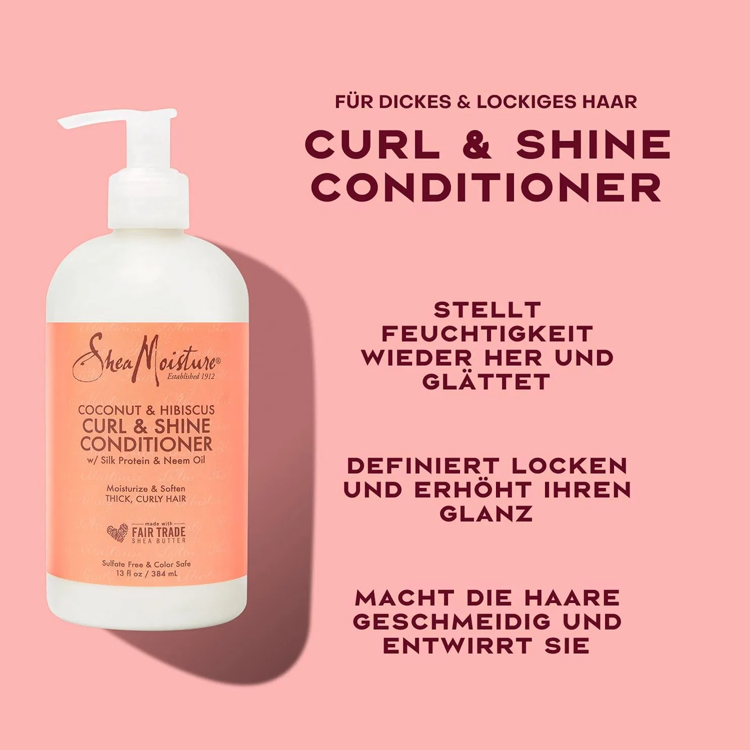 Набор для вьющихся волос SheaMoisture Curl & Shine с кокосовым маслом и гибискусом Shea Moisture — фото 4