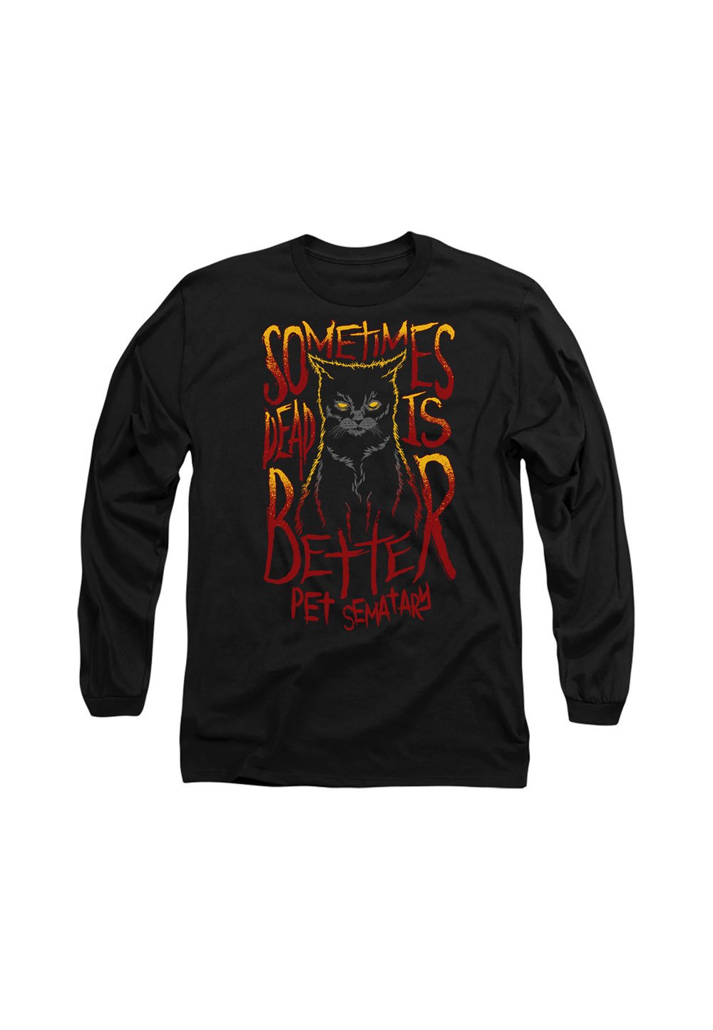 

Топ с длинными рукавами PET SEMATARY DEAD IS BETTER Cotton Soul, черный