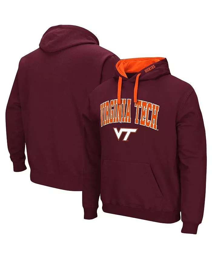 

Мужская бордовая толстовка с капюшоном Virginia Tech Hokies Big and Tall Arch and Logo 2.0 Colosseum