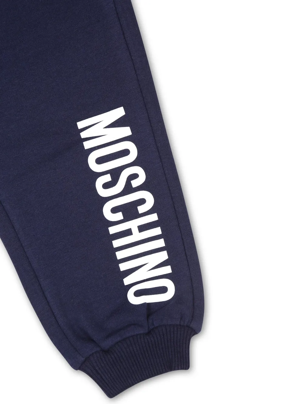 Спортивные брюки с логотипом Moschino Kids, синий — фото 3