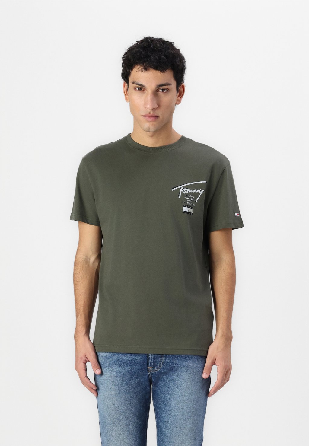

Футболка с принтом CITY TEE Tommy Jeans, темно-зеленый