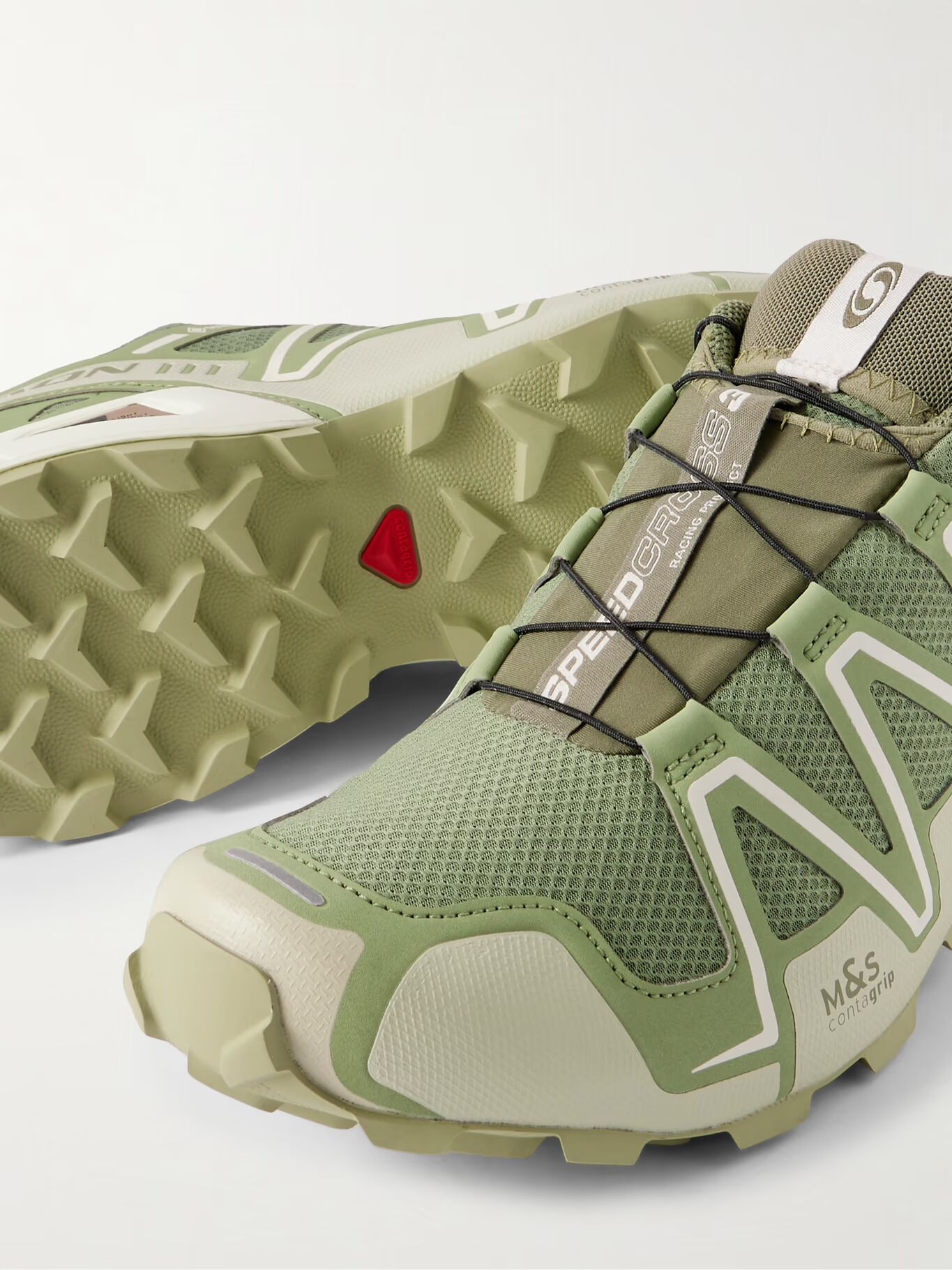 

Кроссовки Speedcross 3 GTX с резиновой отделкой GORE-TEX Mesh SALOMON, зеленый