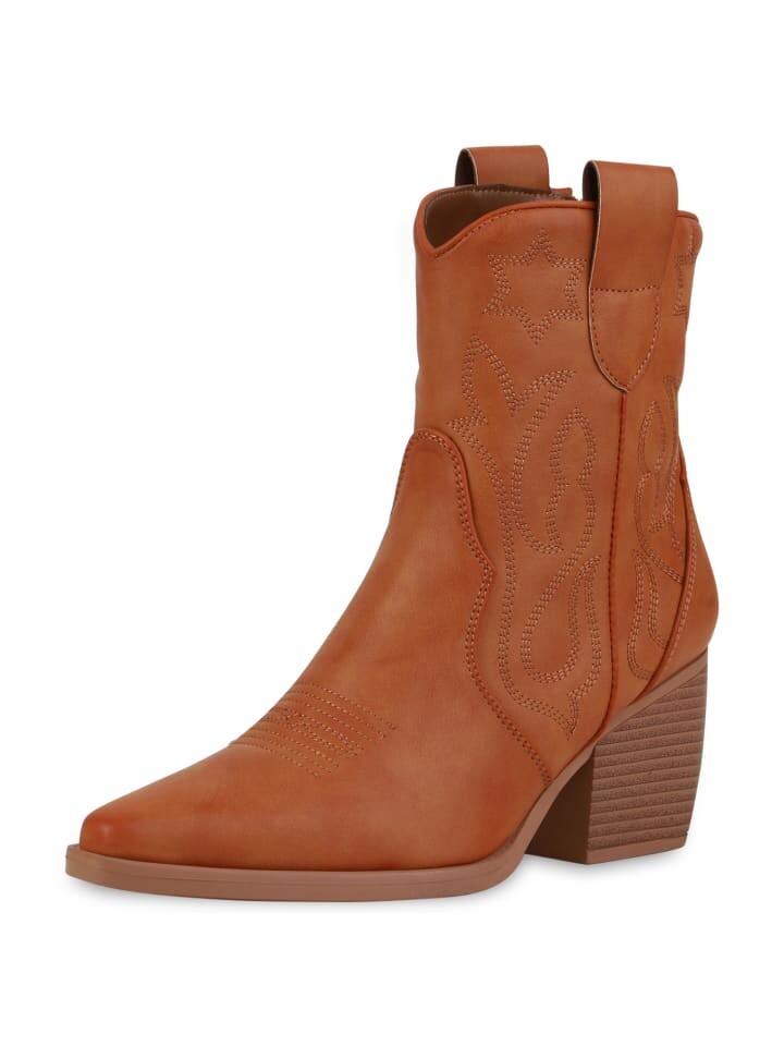 

Ботильоны VAN HILL Cowboy Boots Ava, светло-коричневый