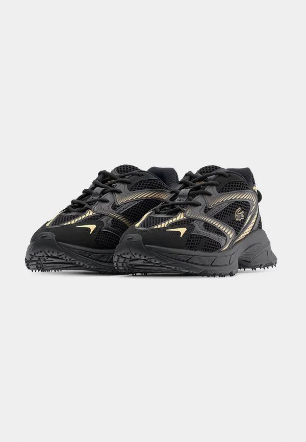 L003 нео-шот кроссовки Lacoste, Black/Gold-Coloured — фото 3