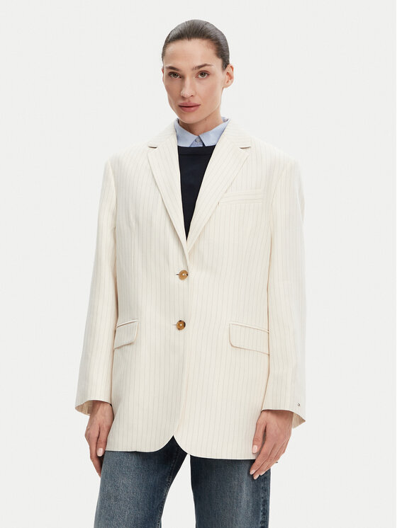 

Куртка свободного кроя WW0WW46167 Tommy Hilfiger, бежевый