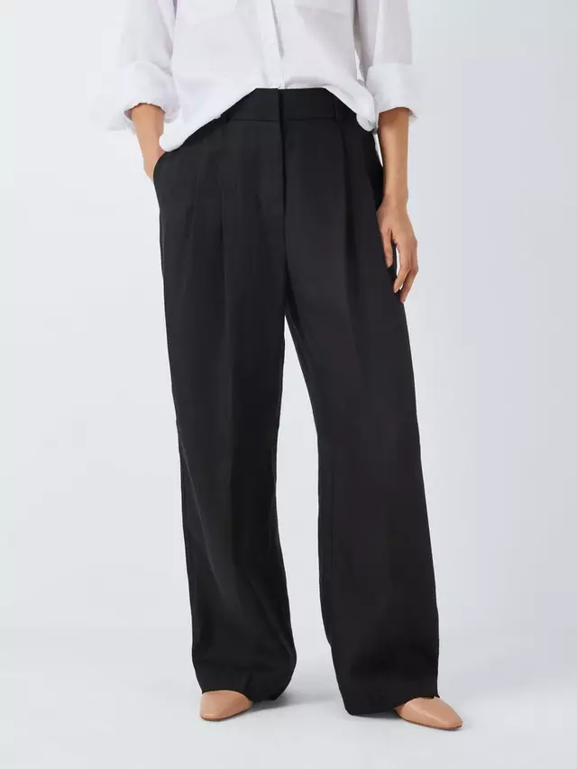 

Брюки John Lewis John Lewis Basketweave Linen, черный