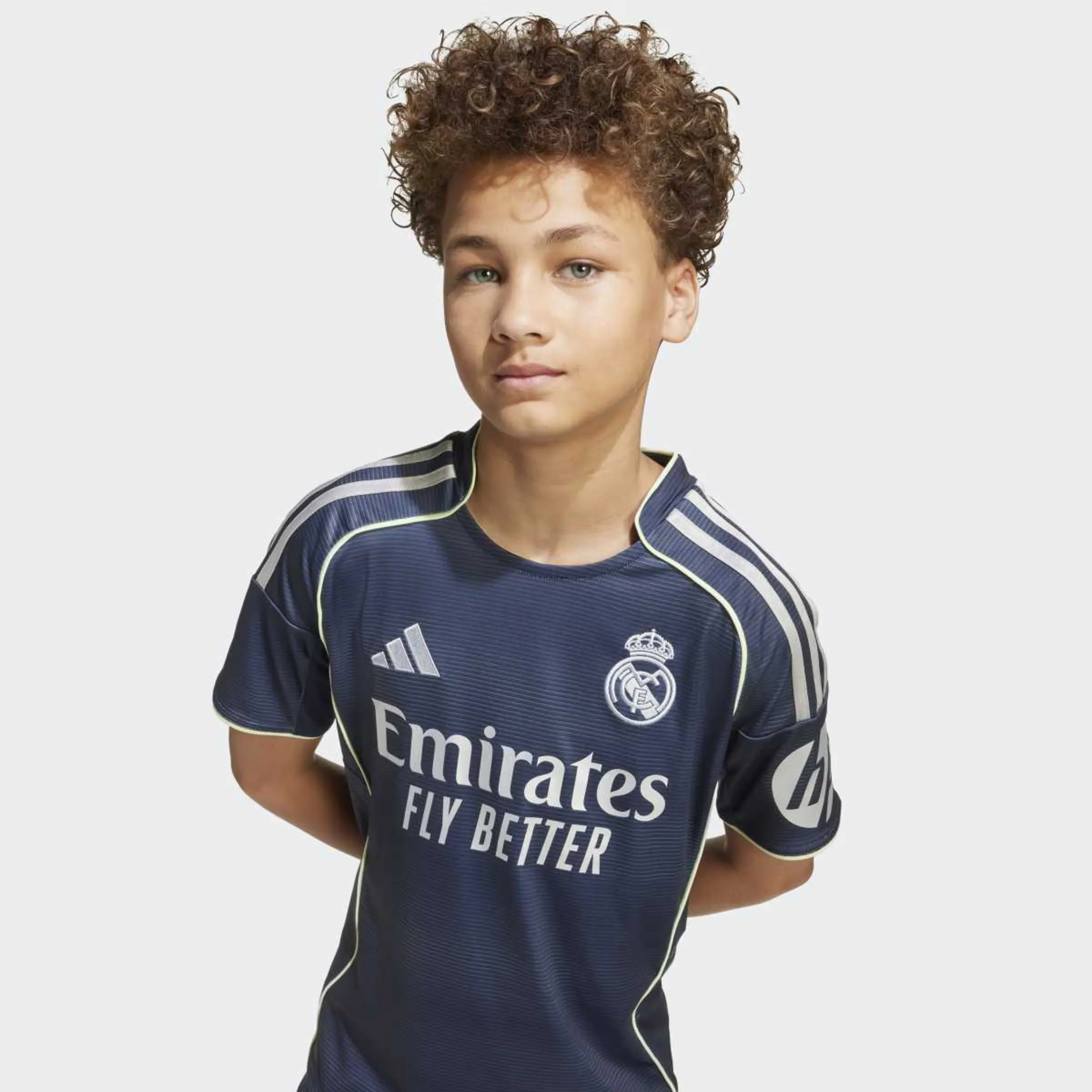 Детский комплект 2-й формы Real Madrid CF 2025-2026 adidas, синий — фото 4